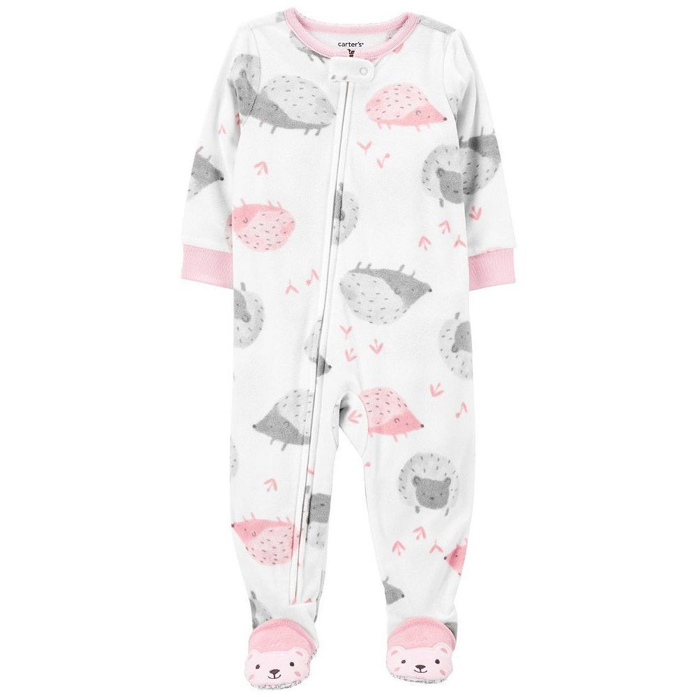 🆕 Carter's Onesie Sleeper Footie Pajamas Baby Toddler Pink White NWT
